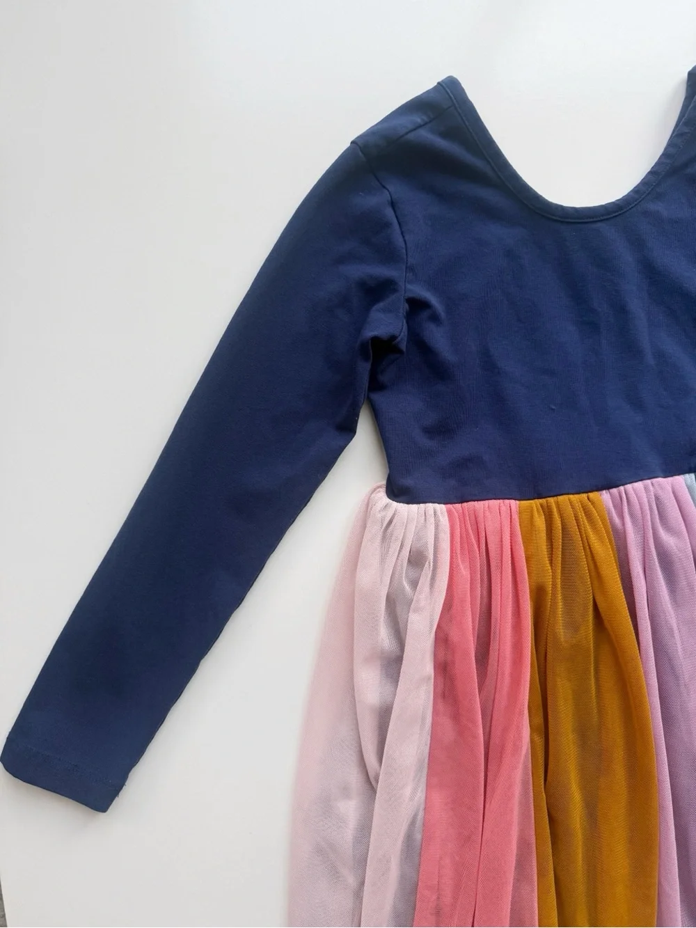 Hanna Andersson Rainbow Tulle Dress Size 6/7